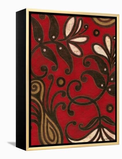 Scarlet Textile II-Norman Wyatt Jr.-Framed Stretched Canvas