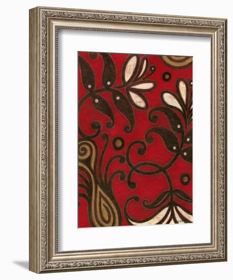 Scarlet Textile II-Norman Wyatt Jr.-Framed Art Print