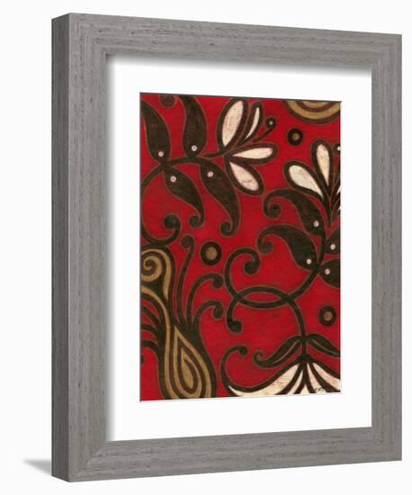 Scarlet Textile II-Norman Wyatt Jr.-Framed Art Print