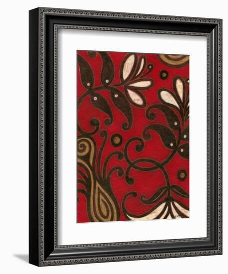 Scarlet Textile II-Norman Wyatt Jr.-Framed Art Print