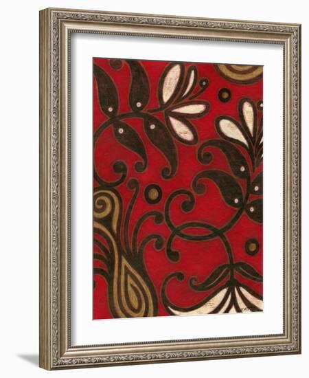 Scarlet Textile II-Norman Wyatt Jr.-Framed Art Print