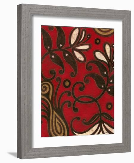 Scarlet Textile II-Norman Wyatt Jr.-Framed Art Print