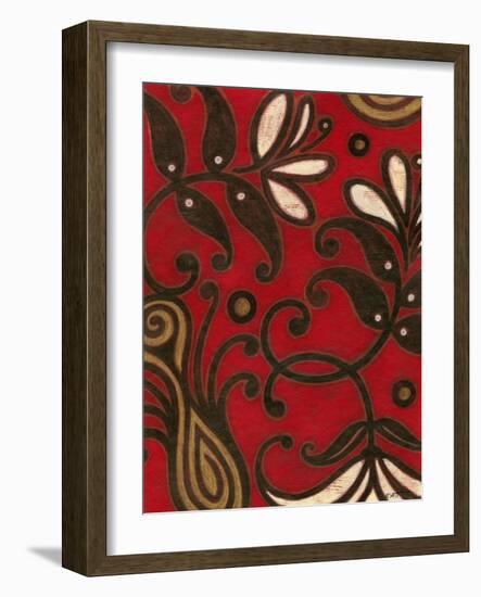 Scarlet Textile II-Norman Wyatt Jr.-Framed Art Print