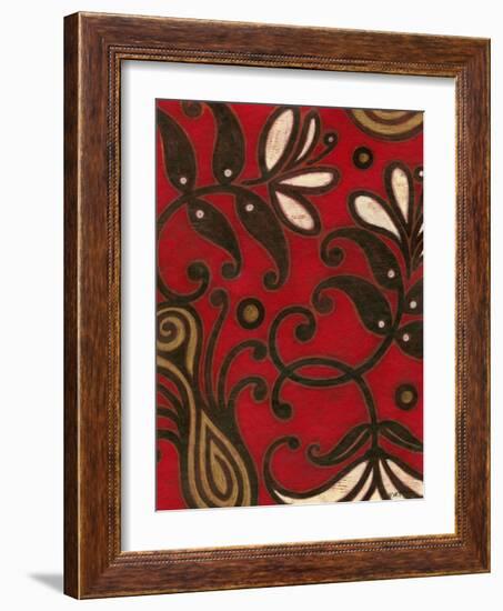 Scarlet Textile II-Norman Wyatt Jr.-Framed Art Print