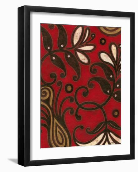 Scarlet Textile II-Norman Wyatt Jr.-Framed Art Print