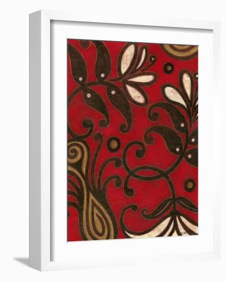 Scarlet Textile II-Norman Wyatt Jr.-Framed Art Print