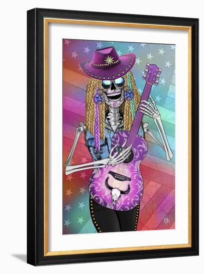 Scary Underwood Country Girl Sugar Skull-Fusion Idol Arts-Framed Giclee Print