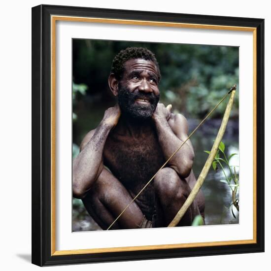 Scattered Bands of Batwa Pygmies Hunt and Fish in the Semliki Forest of Western Uganda-Nigel Pavitt-Framed Photographic Print