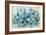 Scattered Blue Flowers-Silvia Vassileva-Framed Art Print