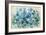 Scattered Blue Flowers-Silvia Vassileva-Framed Art Print