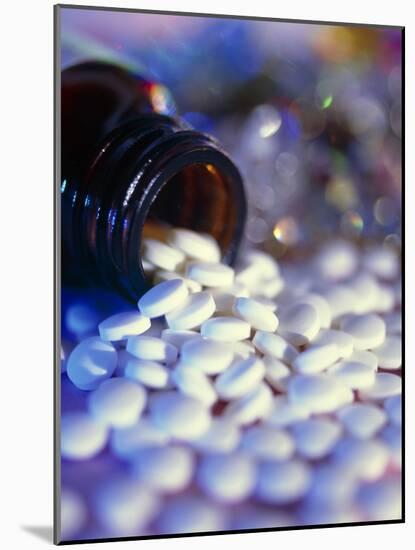 Scattered Homeopathy Pills From a Pill Bottle-Cordelia Molloy-Mounted Photographic Print