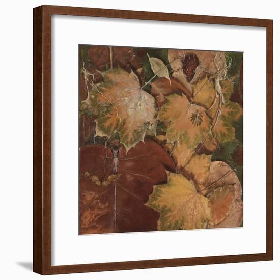 Scattered Leaves II-Patricia Pinto-Framed Art Print