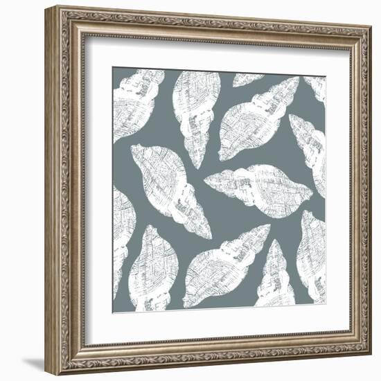 Scattered Shells I-Sabine Berg-Framed Art Print