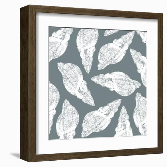 Scattered Shells I-Sabine Berg-Framed Art Print