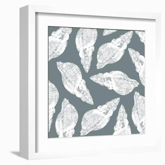 Scattered Shells I-Sabine Berg-Framed Art Print