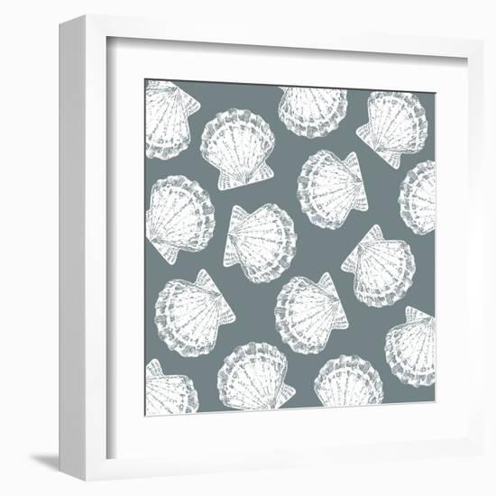 Scattered Shells II-Sabine Berg-Framed Art Print