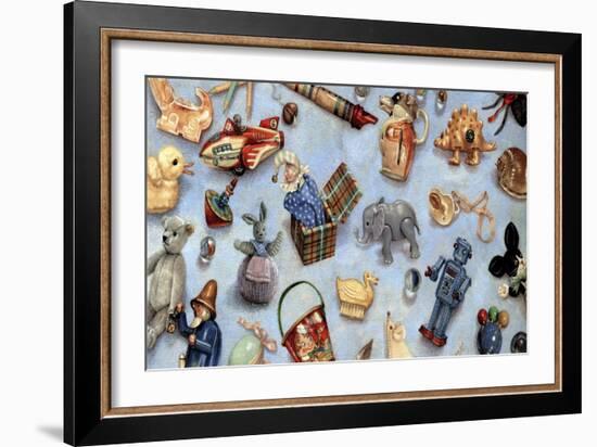 Scattered Toys-Anne Yvonne Gilbert-Framed Giclee Print