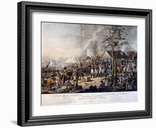 Scene after the Battle of Waterloo, 18th June 1815-German School-Framed Giclee Print