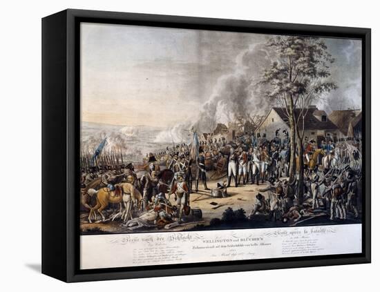 Scene after the Battle of Waterloo, 18th June 1815-German School-Framed Premier Image Canvas