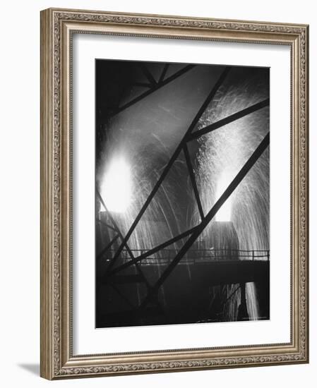 Scene at the Carnegie Illinois Steel Company-Andreas Feininger-Framed Photographic Print