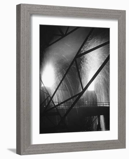 Scene at the Carnegie Illinois Steel Company-Andreas Feininger-Framed Photographic Print