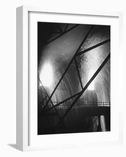 Scene at the Carnegie Illinois Steel Company-Andreas Feininger-Framed Photographic Print