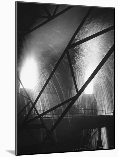 Scene at the Carnegie Illinois Steel Company-Andreas Feininger-Mounted Photographic Print