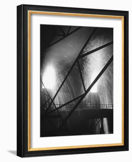 Scene at the Carnegie Illinois Steel Company-Andreas Feininger-Framed Photographic Print