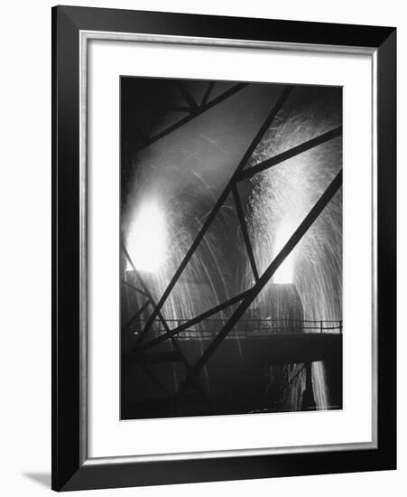 Scene at the Carnegie Illinois Steel Company-Andreas Feininger-Framed Photographic Print