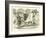 Scene at the Carnival, the Ague or Tertian Fever Caricatured-Édouard Riou-Framed Giclee Print