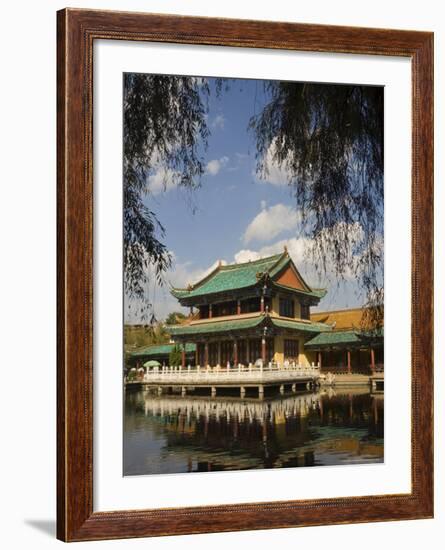 Scene at the Green Lake Park, Kunming, Yunnan Province, China, Asia-Jochen Schlenker-Framed Photographic Print