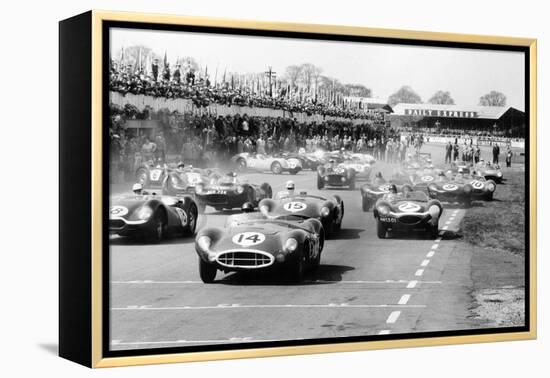 Scene at the Start of a Sports Car Race, Silverstone, Northamptonshire, (Late 1950S)-Maxwell Boyd-Framed Premier Image Canvas