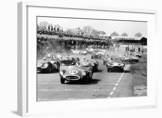 Scene at the Start of a Sports Car Race, Silverstone, Northamptonshire, (Late 1950S)-Maxwell Boyd-Framed Photographic Print