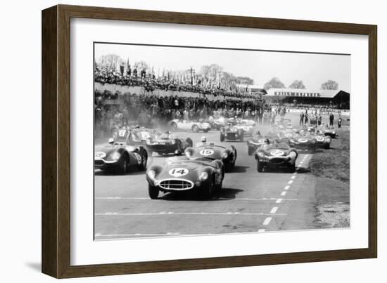 Scene at the Start of a Sports Car Race, Silverstone, Northamptonshire, (Late 1950S)-Maxwell Boyd-Framed Photographic Print