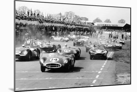 Scene at the Start of a Sports Car Race, Silverstone, Northamptonshire, (Late 1950S)-Maxwell Boyd-Mounted Photographic Print