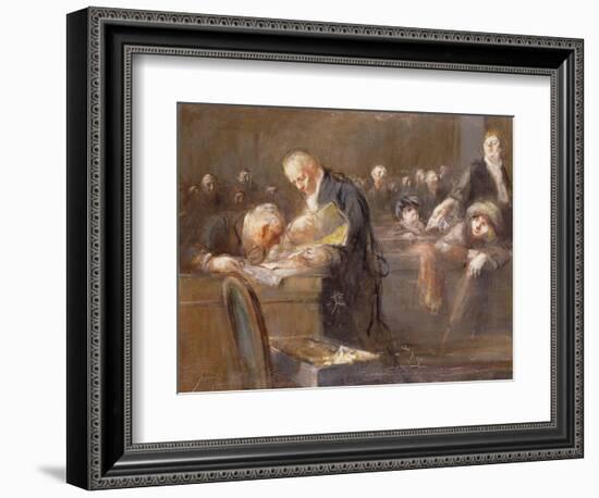 Scene at the Tribunal: the Convicting Evidence-Jean Louis Forain-Framed Giclee Print