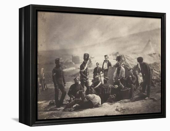 Scène d'un camp militaire pendant la guerre de Crimée : la cantine du 8ème régiment de hussards-Roger Fenton-Framed Premier Image Canvas