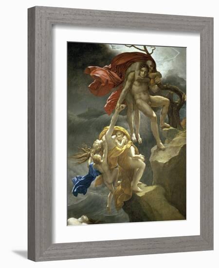 Scene de Deluge-Anne-Louis Girodet de Roussy-Trioson-Framed Giclee Print