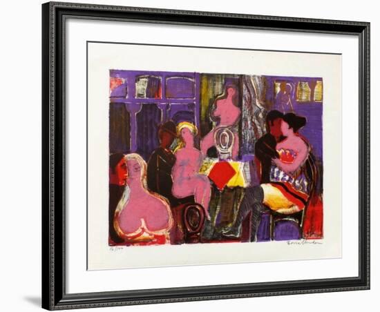 Scène de maison close-Carlos Torrallardona-Framed Limited Edition