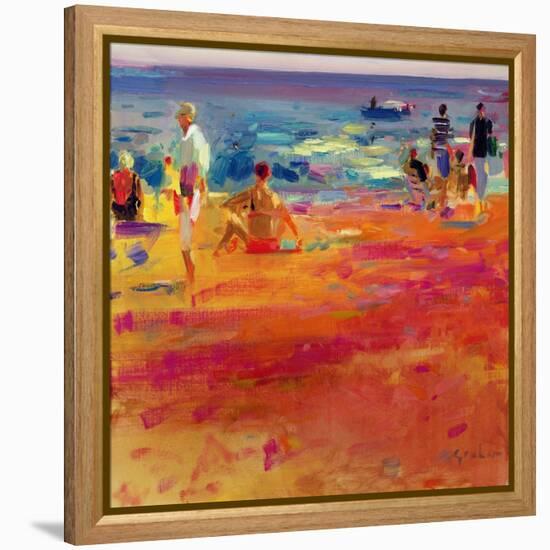 Scene De Plage-Peter Graham-Framed Premier Image Canvas