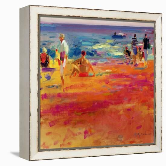 Scene De Plage-Peter Graham-Framed Premier Image Canvas