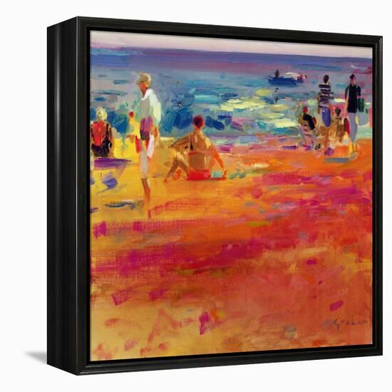 Scene De Plage-Peter Graham-Framed Premier Image Canvas