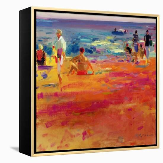 Scene De Plage-Peter Graham-Framed Premier Image Canvas