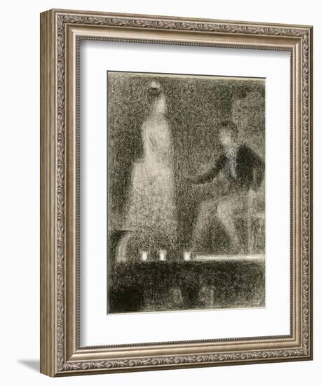 Scène de théâtre, la répétition-Georges Seurat-Framed Giclee Print