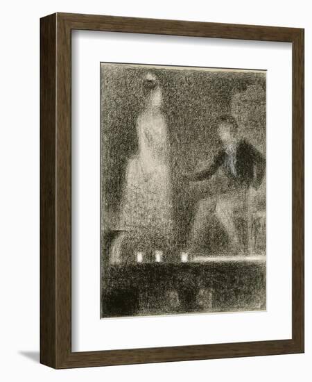 Scène de théâtre, la répétition-Georges Seurat-Framed Giclee Print