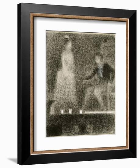 Scène de théâtre, la répétition-Georges Seurat-Framed Giclee Print