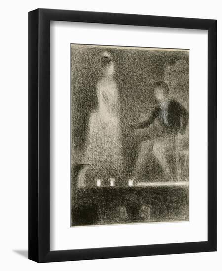 Scène de théâtre, la répétition-Georges Seurat-Framed Giclee Print