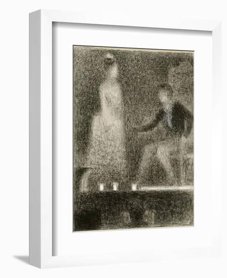 Scène de théâtre, la répétition-Georges Seurat-Framed Giclee Print