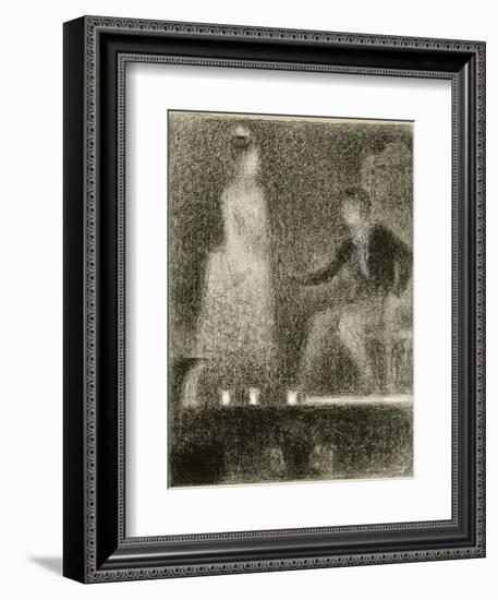 Scène de théâtre, la répétition-Georges Seurat-Framed Giclee Print