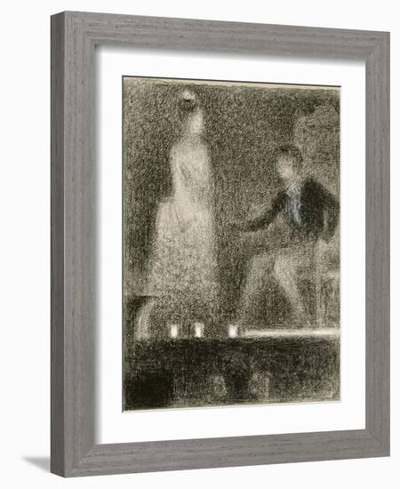 Scène de théâtre, la répétition-Georges Seurat-Framed Giclee Print